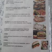 Menu at Vida y Salud in Cali