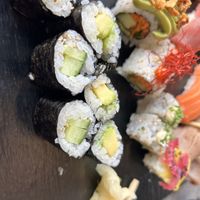 Plateau de 15 sushis vegans  at Yumidori in Chamonix-mont-blanc