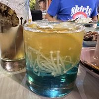 Tasty mushroom drinks  at Jejamuran in Yogyakarta
