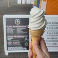 Vegan vanilla whippy at Harbourside Flavours in Bridlington