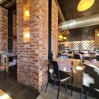 Inside seats at Risoamaro in Mariano Comense