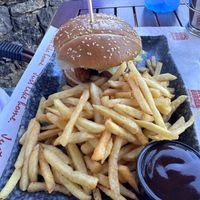Vegan chick burger   at Home Burger in Kos