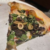 Edgy Veggie pizza, lots of toppings and vegan cheese   at Moneyline Pizza & Bar in Las Vegas