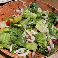 Chopped salad with no salami, sub vegan cheese   at Moneyline Pizza & Bar in Las Vegas