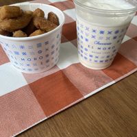 Delivery via Uber Eats! Morritos + Masa Pan Milkshake  at Churreria El Moro - Oceania in Mexico City