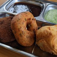 Potato Bonda, Veggie Cutlet at The Madras Cafe in Ocala
