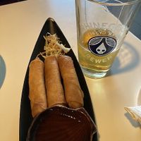 Vegetable spring rolls  at Mint Bistro in Milford