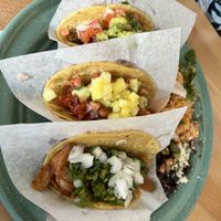 Taco platter  at Tacotarian in San Diego