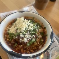 Birria ramen  at Tacotarian in San Diego