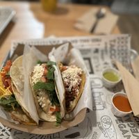 Three different tacos #Veganuary at Tacotarian in San Diego