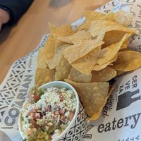 Chips and guac at Tacotarian in San Diego