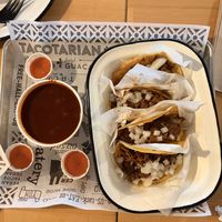 Birria platter   at Tacotarian in San Diego