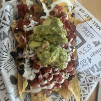 Nachos with pastor  at Tacotarian in San Diego