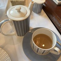 Tea including soy milk  at The Library At County Hall in South East London