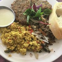 Scramble Platter (brunch menu) at Pianta at the New Deal Cafe in Greenbelt