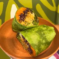 Big Buffalo cauliflower wrap at Plant Based Paradise - Kaimuki in Honolulu