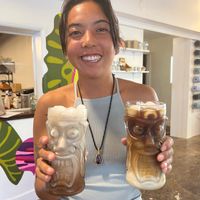 Vietnamese ice coffee at Plant Based Paradise - Kaimuki in Honolulu