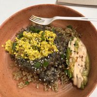 Loco moco plus some avocado   at Plant Based Paradise - Kaimuki in Honolulu