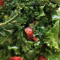 Raw kale salad at Sweet and Natural in Mount Rainier