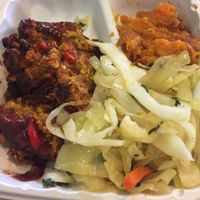 meatloaf, cabbage and sweet potato at Sweet and Natural in Mount Rainier