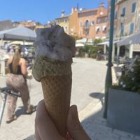 Pistachio and Bounty  at Gelateria I Nonni in Rovinj