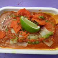 The classic domodar in the vegan version at Baobab - Food Stand in Copenhagen