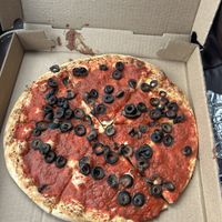 Marinara and black olives   at Siena's Pizzeria in Rockville