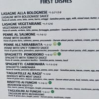 Clearly labelled vegan options    at Art In Flower in Bellagio