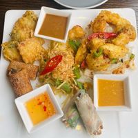 House platter  at Sen Viet Vegan in Edinburgh