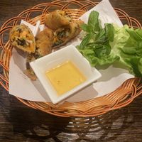 Spring rolls   at Sen Viet Vegan in Edinburgh