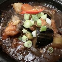 Caramelised tofu & vegetables in clay pot  at Non Viet Vegan in Edinburgh