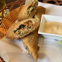 Crispy spring rolls   at Non Viet Vegan in Edinburgh