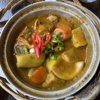 Tofu and coconut curry   at Non Viet Vegan in Edinburgh