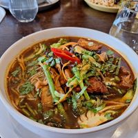 Bun hue - spicy noodle soup at Non Viet Vegan in Edinburgh