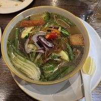 Pho soup  at Non Viet Vegan in Edinburgh