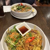 The lemongrass and chilli tofu and pho  at Non Viet Vegan in Edinburgh