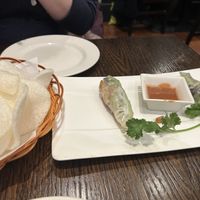  Vegan crackers and tofu summer rolls   at Non Viet Vegan in Edinburgh