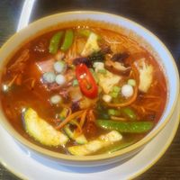 Hue spicy noodle soup at Non Viet Vegan in Edinburgh