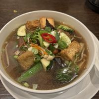 Special pho (comes with a mix of tofu and seitan)   at Non Viet Vegan in Edinburgh