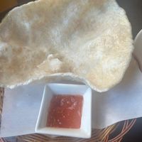 Sesame coconut crackers at Non Viet Vegan in Edinburgh