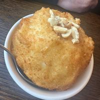 Fried ice cream  at Non Viet Vegan in Edinburgh