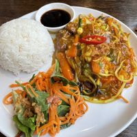 Lemongrass and chili tofu  at Non Viet Vegan in Edinburgh