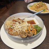 Forgot to take the photo before eating because it looked so good. Presidential Bun Cha   at Non Viet Vegan in Edinburgh