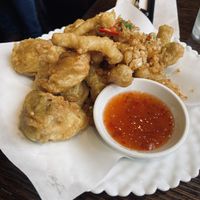 Deep fried mushrooms   at Non Viet Vegan in Edinburgh