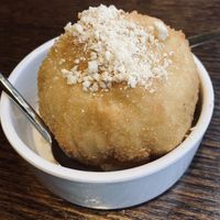 Fried ice cream   at Non Viet Vegan in Edinburgh