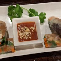 Summer rolls at Sen Viet Vegan in Edinburgh