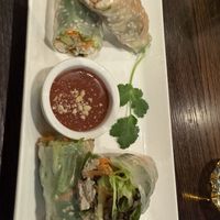 Summer rolls  at Sen Viet Vegan in Edinburgh