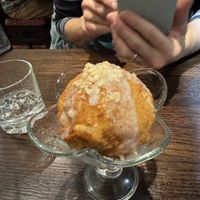 Fried ice cream  at Sen Viet Vegan in Edinburgh