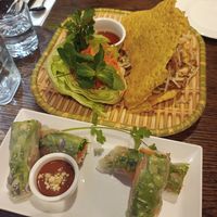 Summer rolls and xeo pancake at Non Viet Vegan in Edinburgh
