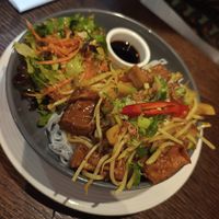 Lemon grass and chilli tofu with vermicelli at Non Viet Vegan in Edinburgh